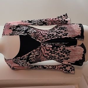 Women's size M light weight,  classy multi colored top